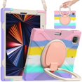 thumbnail image 3 of Funda con soporte de anillo ajustable para iPad de 9,7 pulgadas (2018) con correa para el hombro, gran soporte de anillo ajustable, protección contra golpes., 3 of 5