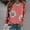 1# Watermelon Red cheap stuff under 5 dollars, variant on Dyegold Oversized Sweatshirt For Women Womens Daisy Print Long Sleeve Crewneck Sweatshirt Casual Loose Pullover Tops Shirt