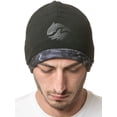 thumbnail image 6 of Aqua Design Fleece Stocking Hat Cold Weather Beanie for Men: Reversible Black Water or Black, Size: One Size Fits Most, 6 of 6