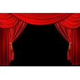 thumbnail image 2 of Bright Red Stage Theater Wall Mural by Wallmonkeys Peel and Stick Graphic (48 in W x 32 in H) WM164703, 2 of 4