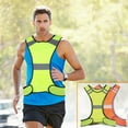 thumbnail image 3 of High Visibility Reflective Vest Running Safety Night Working Riding High Cloth Warning Fluorescent with Zipper Jacket Supplies Night Working Riding Green, 3 of 8