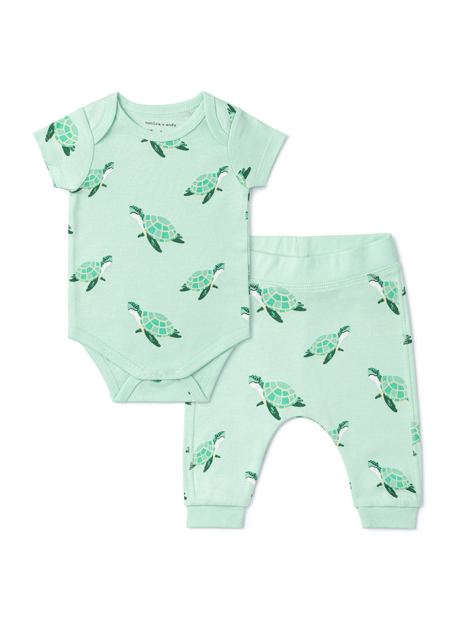 Monica + Andy First Moves Bodysuit + Groove Pant Set, Newborn -24 Months, 3-6 Months