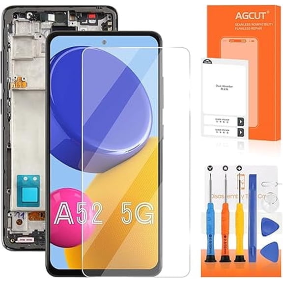 INCELL for Samsung Galaxy A52 5G Screen Replacement for Display Samsung A52 LCD SM-A526B SM-A526W SM-A526U Screen Replacement Digitizer Touch Assembly with Frame
