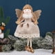 thumbnail image 4 of Xmas Tree Angel Ornaments Pink Girl with Dress Wing Standing Tree Top Angel Sparkle Plush Doll Pendant for Tree Decoration, 4 of 5
