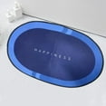 thumbnail image 1 of Bathroom Floor Mat, Quick Drying, Non-Slip, Absorbent Entryway Rug for Shower Toilet Living Room, Blue, 1 of 9