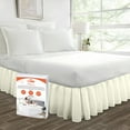 thumbnail image 1 of SGI Bedding 14 Inch Ruffled Bedskirt | Microfiber Ruffled Bed Skirt | Fade-Resistant, Wrinkle-free, Anti-static, Decorative, Extra Storage Space, Clutter-Free |Queen, Ivory, 1 of 6