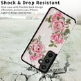 thumbnail image 6 of Dteck for Samsung Galaxy S24 Case Wallet with Card Holder, Floral Flower Pattern Back Flip RFID Blocking PU Leather Kickstand Case for Women Girls, Double Magnetic Clasp Shockproof Cover,Three Roses, 6 of 6