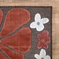 thumbnail image 6 of GMNIU Outdoor Rug 5x7 Modern Floral Tropical Area Rugs for Outdoor and Indoor Patio Easy to Clean Non Shedding Living Room Porch Garden Washable Outside Carpet (5 x 7 Terracotta), 6 of 9
