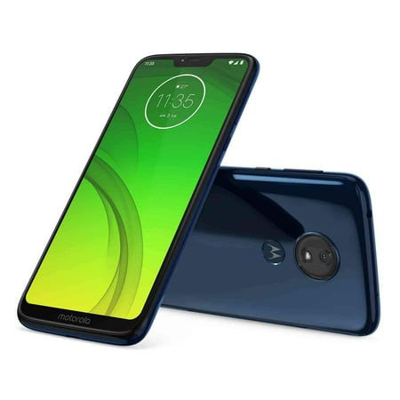 Motorola Moto G7 Power 32GB+3GB RAM XT1955-2 LTE Factory Unlocked GSM 5000mAh Battery Smartphone (International Version) (Marine (Best Smartphone With Removable Battery)