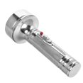 thumbnail image 4 of Retro Style Decor Old Flashlight for Home Use Silver Cylindrical Emergency Lighting 1Pack, 4 of 5