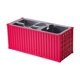 thumbnail image 4 of Organizador de escritorio portátil con múltiples compartimentos para bolígrafos y contenedores de envío Rosa roja, 4 of 8