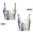 thumbnail image 5 of Lsque The Cat Looks in the Mirror Printed Women'S Sports Bra, Compression, Moisture Wicking, High-Impact Sports Bra For Women,Supportive sports bra-, 5 of 9