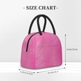 thumbnail image 5 of YFYANG Portable Waterproof Insulated Lunch Bag, Pink Textured Background Reusable Cooler Bag / Picnic Bag for Adults Teens, 5 of 9