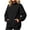 01# Black, variant on Women's Oversized Mock Neck Sweatshirt with Pockets Relaxed Fit Solid Cozy Pullover Casual Winter Layering Top S-2XL