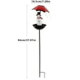 thumbnail image 2 of Solar Snowman & Fox Christmas Metal Stake Lights, Festive Xmas Outdoor Garden Decorations with Umbrella, Lighted Holiday Yard Stakes, Waterproof Pathway Lawn Decor for Christmas Party, 2 of 8