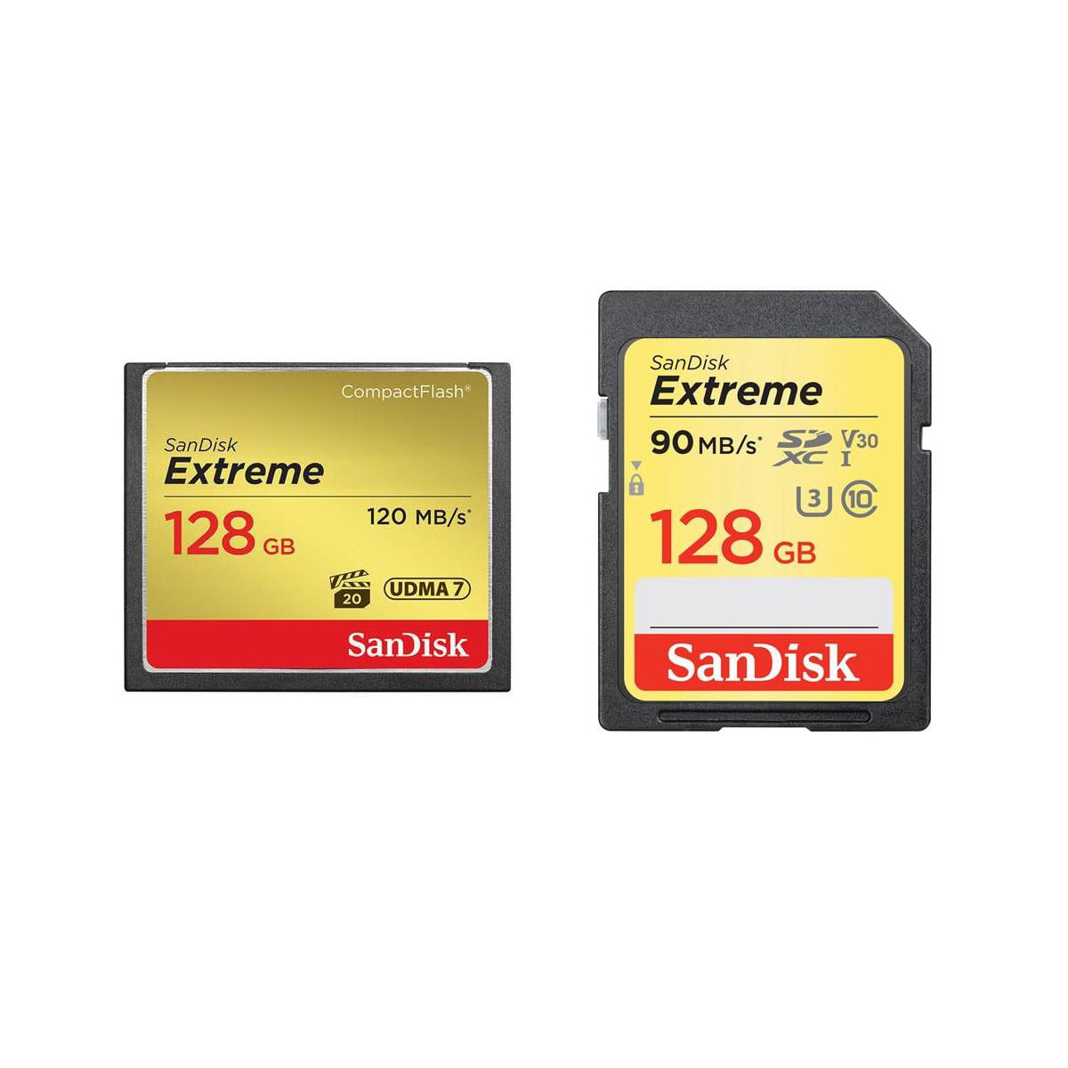 SanDisk 16GB Extreme Compact Flash Memory Card Transfer Speed Up to 120MB/s Two Pack 