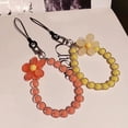 thumbnail image 3 of LYMAYTER Lanière de Poignet pour Femmes - Couleur Bonbon, Perles de Fleurs, 3 of 7