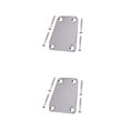 thumbnail image 2 of maskred Electric Guitar Neck Plate Universal Replace Component Musics Playing Guitars Board String Instrument Accessory Silver 2Set, 2 of 6