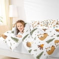 thumbnail image 3 of Erosebridal Kawaii Capybaras 7-Piece Twin Bedding Sets,Cute Animal Rustic Farmhouse Bedding Comforter Set For Kids Teens Reversible, 3 of 7