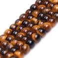 thumbnail image 3 of K-KED Natural Yellow Tiger Eye Gemstone Round Beads for Delicate Jewelry Making 15"-10 mm, 3 of 6