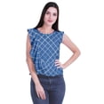 thumbnail image 1 of Moomaya Hauts en Jersey de Coton pour Femmes Sans Manches Imprimé Col Rond Tenue Décontractée, 1 of 4