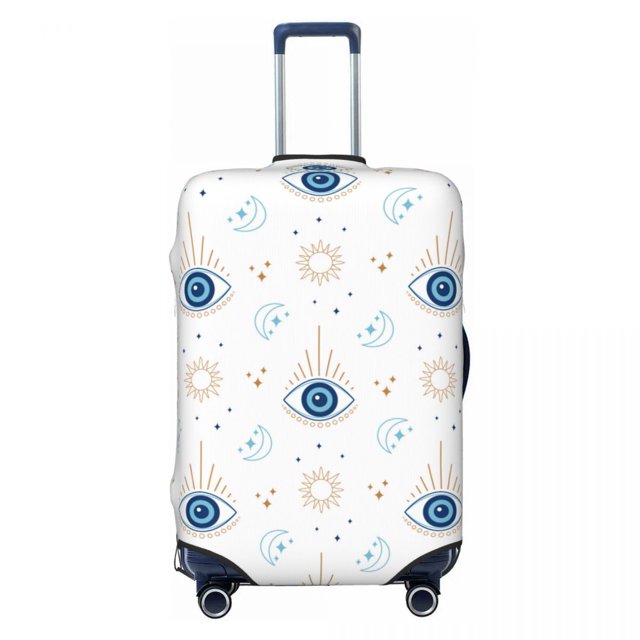 Custom Evil Eye Luggage Cover Elastic All Seeing Eye Art Travel Suitcase Protective Covers Fits 18-32 Inch