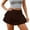 Coffee, variant on Women Y2k Floral Lace Mini Skirt Ruffle Layered Mesh Low Waist Sheer Short Skirt Pleated A Line Princess Mini Skirts Streetwear