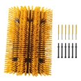thumbnail image 4 of Cepillo para rascar ganado, herramienta de limpieza, cepillo de completo para caballos, cerdos, ganado Amarillo, 4 of 8