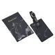 thumbnail image 2 of Funda y etiqueta para equipaje, tarjetero, billetera de piel sintética para hombre. Negro, 2 of 9