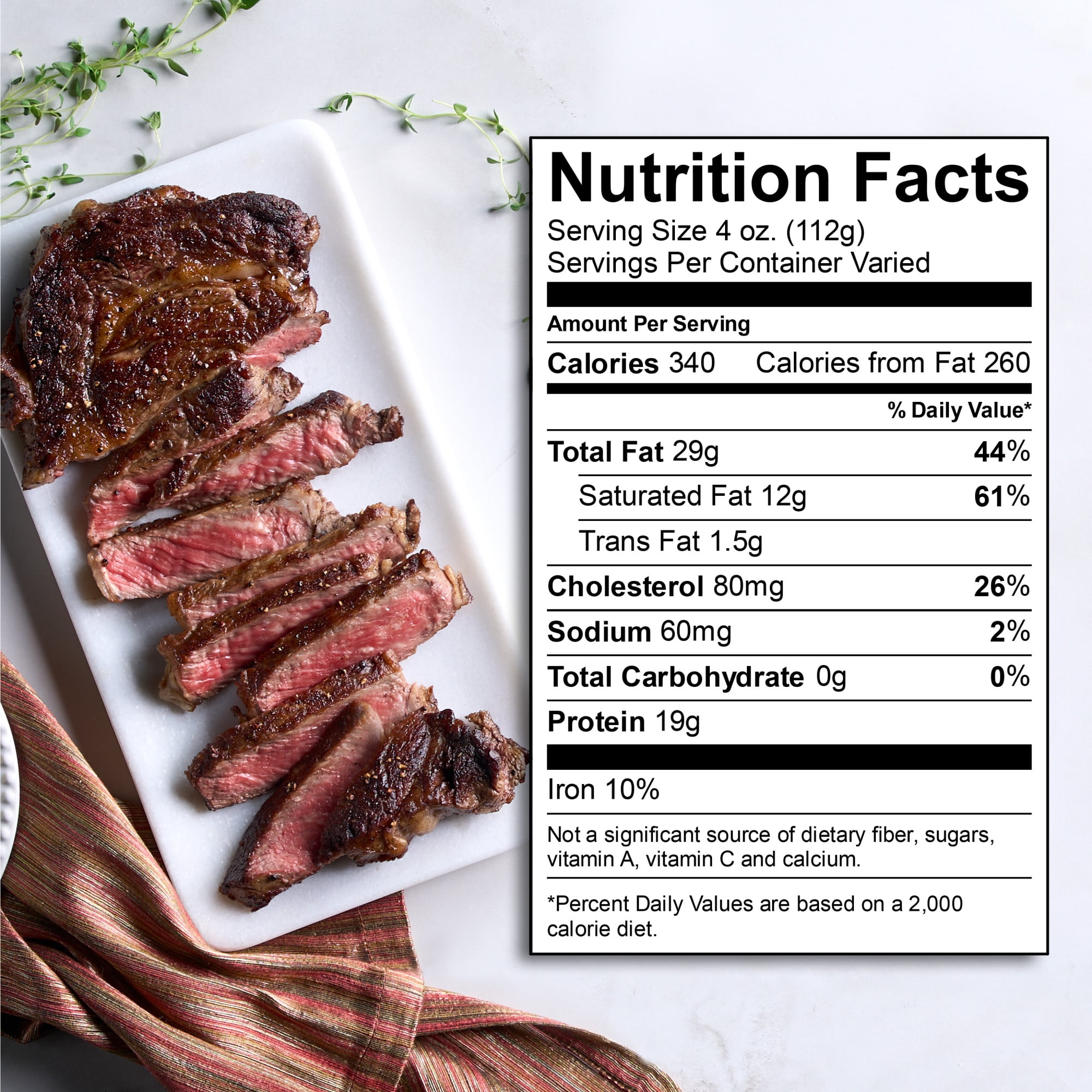 Ribeye Steak, Prime Beef, 2 Per Tray, 1.45 - 2.35 lb