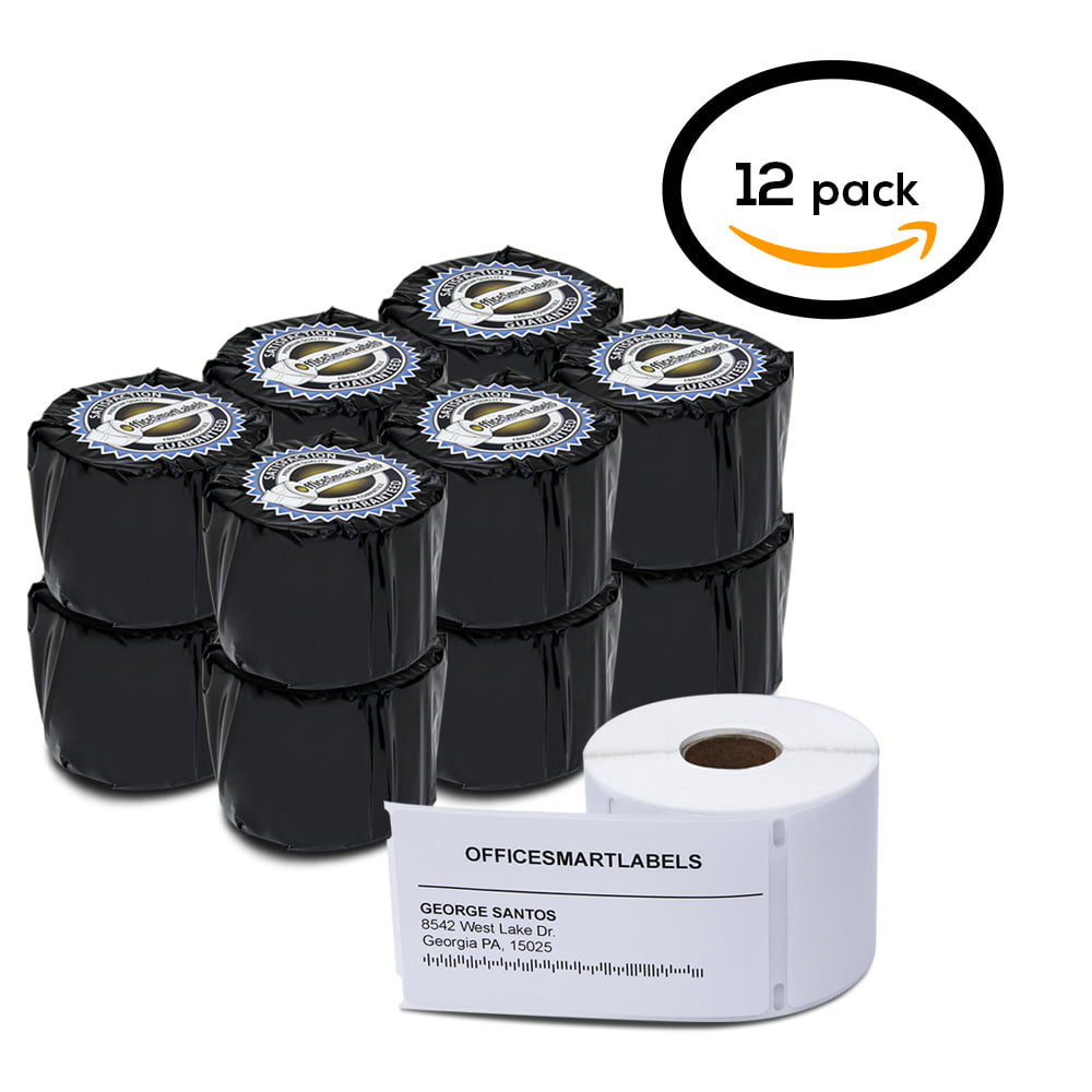 12 Rolls of 300 Labels 2 5/16" x 4"  For DYMO® LabelWriter® 30256 Compatible 