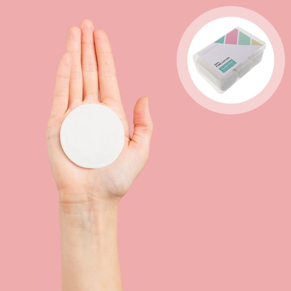 Raindrops Triple Layer Cotton Facial Pads for Makeup Removal Soft Skin Friendly Round Pads