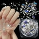 thumbnail image 3 of Perlas Blancas Mezcla Tamaños De Vidrio Transparente 3D Uñas Arte Diamantes De Imitación Cuentas Manicura Decoraciones, 3 of 4