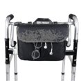 thumbnail image 3 of brillar Bolsa de almacenamiento impermeable para silla de ruedas, bolsa de transporte, accesorios para reposabrazos, bolsa lateral con bolsas Tra, 3 of 5