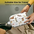 thumbnail image 5 of Toiletries Bag,Cartoon Dachshund Mens Womens Toiletry Bag Bathroom Bag,Waterproof Toiletry Travel Bag Dopp Kit Shaving Bag 11x6.3x5.1 Inch, 5 of 5