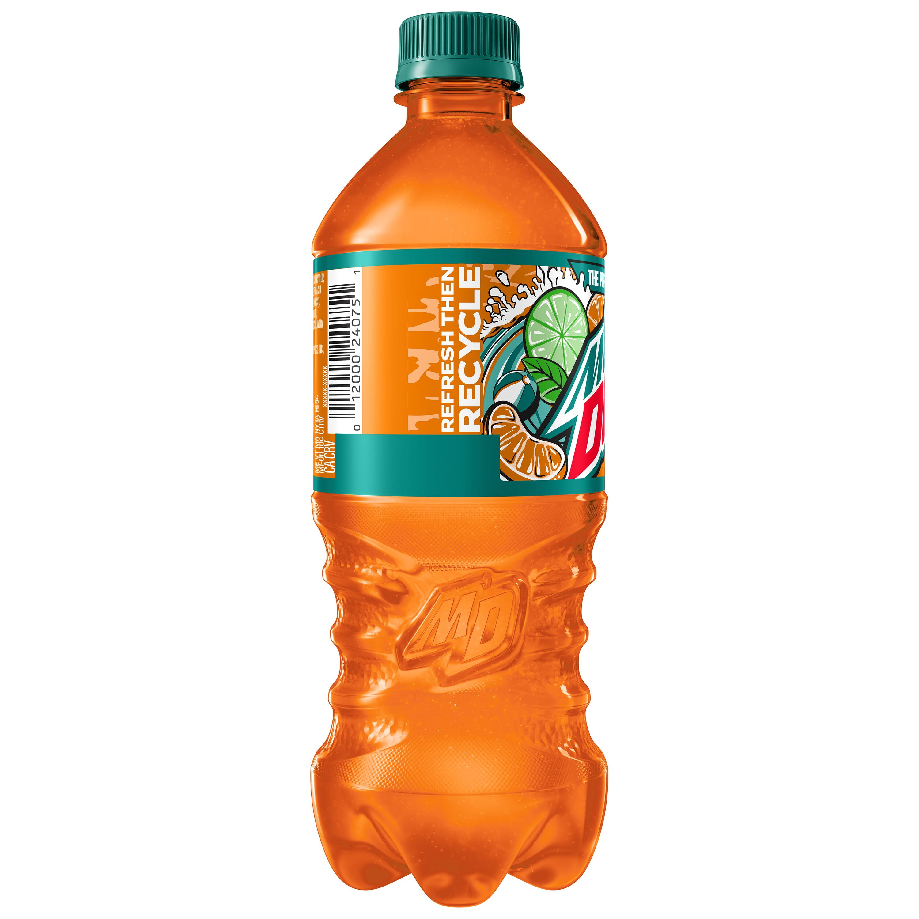 (5 pack) Mountain Dew Baja Blast Soda Cabo Citrus, 20 fl oz Bottle