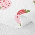 thumbnail image 5 of Erosebridal Lovely Strawberry Bed Spread Queen for Girls, Chic Bowtie Queen Coverlet Set, 3 Pieces 1 Quilt and 2 Pillowcases, 5 of 7