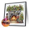 thumbnail image 3 of 5D DIY Con Forma Especial Parcial Arte Cascanueces Navidad 30x30cm, 3 of 8