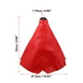 thumbnail image 3 of Unique Bargains Gear Lever Dust Cover Shift Boot Cover Dust Proof Universal for Vehicle Auto Car Matte PVC Red, 3 of 6