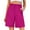 Hot Pink, variant on qolati Bermuda Shorts for Women Dressy Elastic High Waisted Knee Length Cargo Shorts Casual Pleated Wide Leg Summer Shorts with Pockets