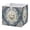 Dark Blue & Green Floral, variant on Fabric Storage Bins Foldable Cube For Home Organization Baskets Pumpkins Black Cat