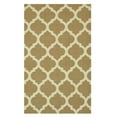thumbnail image 3 of EORC DM72BN5X8 5 x 8 ft. Handmade Wool Flatweave Revesible Moroccan Contemporary Trellis Rug, Brown - Rectangle, 3 of 7