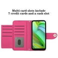 thumbnail image 2 of Premium PU Leather Wallet for Motorola Moto G Power 2023 – Multifunctional Case with Kickstand Card Slots Cash Pocket Wrist Strap Chic Durable Handbag Styled Phone Cover for Moto G Power 2023, Rose, 2 of 7