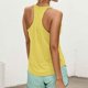 thumbnail image 2 of Camiseta deportiva holgada sin mangas para mujer - Camiseta de yoga y fitness con cuello redondo, color liso, 2 of 5