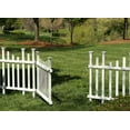 thumbnail image 1 of Zippity Outdoor Products ZP19028 Unassembled Madison Vinyl Gate Kit with Fence Wings, White, 1 of 11