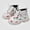 White, variant on Viluyesy Girls Chelsea Ankle Boots Cherry Print Lace Up Elastic Casual Fashion Walking Shoes Black Size 9.5 Little Kids