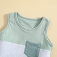 thumbnail image 6 of TOWED22 Toddler Boy Summer Outfits Baby Boy Animal Print Short Sleeves T-Shirt Plaid Shorts Set Infant Boy Clothes Set Light Green,6-9 M, 6 of 9