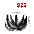 thumbnail image 3 of Ktoot Black Halloween Creepy Cloth Ragged Sheer Gauze Fabric Tear-Resistant Polyester Netting Giant 33x73 Inch Spooky Tattered Bat Decorations Yard Decor For Wall Window Doorway Haunted House Decor, 3 of 6