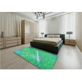 thumbnail image 5 of Ahgly Company Machine Washable Indoor Rectangle Transitional Spring Green Area Rugs, 7' x 10', 5 of 7