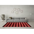 thumbnail image 3 of Ahgly Company Indoor Square Abstract Red Modern Area Rugs, 8' Square, 3 of 4